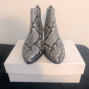 Marc Fisher LTD. Yale Chelsea Python Booties
